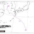 ＜記事1＞「台風経路図　令和4年（2022年）第5号」（出典：気象庁）を加工して作成